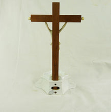 Load image into Gallery viewer, Antique Dutch Holy Water Font by Petrus Regout of Maastricht, 19th Century, Corpus Christi In Bisque circa 1850