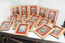Load image into Gallery viewer, 15 Stations Of The Cross, Complete Framed Set of Lithographs by Guiseppi Vincentini, Each Frame 30x23 Centimetres