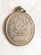 Load image into Gallery viewer, Silvered Bronze Miraculous Medal, Congregation Of The Children Of Mary Mid 19th Century, Uninscribed