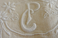 Load image into Gallery viewer, Dowry Sheet, Matching Bolster Cover, Unused Metis  112 x 68 Circa 1920, Mono P.C.