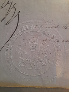 Apostolic Benediction Requested by Abbots Jean Baptiste and Henri Montagné of Pope Benedict XV With Vatican Seal and Signature 1917