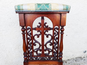 SOLD Antique Prayer Chair, French Prie Dieu, Carved Walnut Circa 1810, Excellent Antique Condition