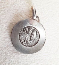 Load image into Gallery viewer, Silver Lourdes Medal By Jean Blanche of Paris Circa 1880, 3 centimetres Diameter, 8 grams