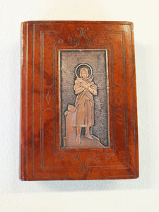 SOLD Joan of Arc Prayer Book With Copper Engraving, Maison Alfred Mame et Fils, Tours, France, Commissioned by Rene Francois, Archbishop of Tours