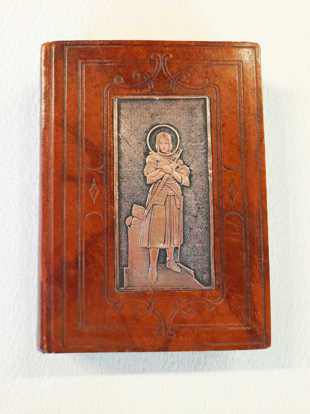 SOLD Joan of Arc Prayer Book With Copper Engraving, Maison Alfred Mame et Fils, Tours, France, Commissioned by Rene Francois, Archbishop of Tours