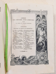 SOLD Joan of Arc Prayer Book With Copper Engraving, Maison Alfred Mame et Fils, Tours, France, Commissioned by Rene Francois, Archbishop of Tours