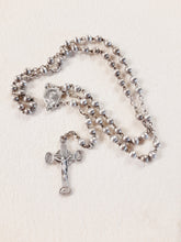 Load image into Gallery viewer, SOLD Antique Silver Rosary, With Silver Beads And Silver Cross, Made in Lourdes France, Late 19th Century, Perfect Condition 35 cm in Length