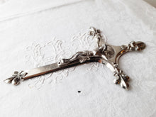 Load image into Gallery viewer, Chapel Cross French, Nickel Plated Spelter 18 x 11 Centimetres Circa 1890