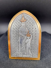 Load image into Gallery viewer, Saint Anne Engraving In Silver, Gold and Bronze, Engraved and Signed By Bernard Wicker, Depicting Saint Anne With The Virgin Mary at Auray