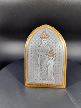 Load image into Gallery viewer, Saint Anne Engraving In Silver, Gold and Bronze, Engraved and Signed By Bernard Wicker, Depicting Saint Anne With The Virgin Mary at Auray