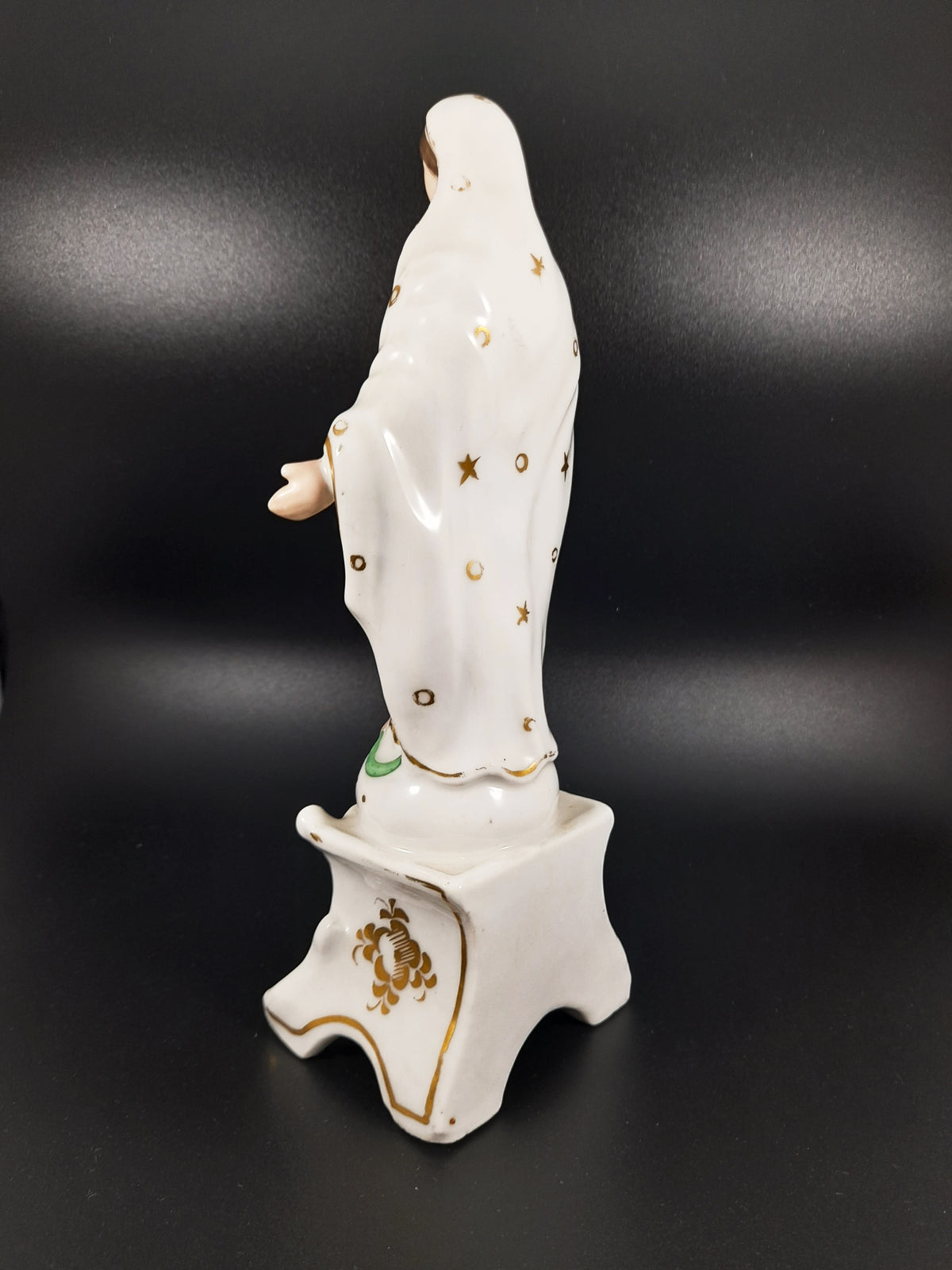 Antigua estatua de la Virgen María, Porcelaine de Paris, 21,4 cm, c. 1870