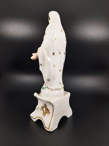 Virgin Mary Wedding Statue, French Porcelain De Paris, Circa 1870, Rare Example, Excellent Condition, 21.4 CM Tall