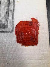 Load image into Gallery viewer, Veronica&#39;s Veil Reliquary, Official Vatican Catholic Relic on Linen With Spanish Wax Seal, Circa 1870, Excellent Condition.