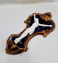 Load image into Gallery viewer, Holy Water Font by Sarreguemines France, Very Rare Perfect Example, Circa 1930, 37 x 19cm