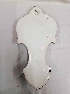 Holy Water Font by Sarreguemines France, Very Rare Perfect Example, Circa 1930, 37 x 19cm