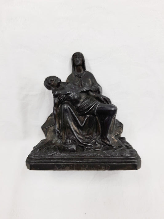 仿米开朗基罗的青铜古董风格圣母怜子像，8厘米，约1890年