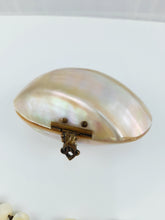 Load image into Gallery viewer, Antique Catholic Rosary, Hand Carved Mother Of Pearl Beads, Solid Silver Cross and Chain, Mother of Pearl Case, Circa 1880