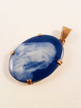Load image into Gallery viewer, Our Lady Of Perpetual Sorrow Pendant by Marcel Chaufriasse, Very Rare, 3x2x0.4 cm, Gold Plated Silver Frame, Beautiful Condition