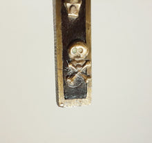 Load image into Gallery viewer, Antique Golgotha Crucifix – Handmade Bronze &amp; Ebony Inlay, Mid-18th Century Religious Cross, Rare Christian Devotional Art