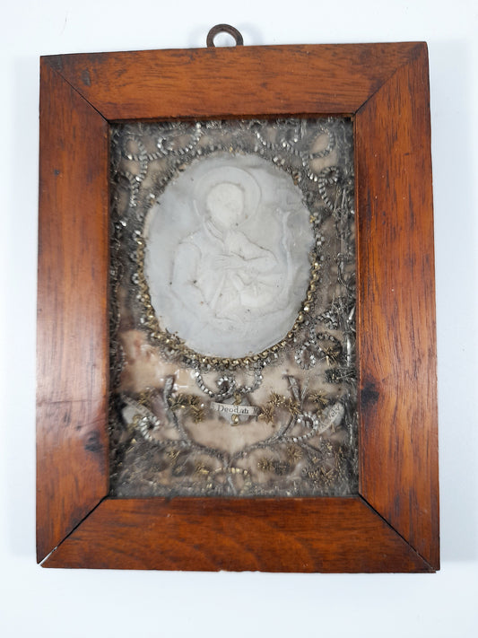 古董圣髑盒，供圣德奥达图斯、圣奥雷莉与圣菲利西塔，16.5 × 12.5厘米，约1830年