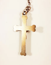 Load image into Gallery viewer, Antique Coral Rosary, French, Made By Adolphe Penin, Hallmarked, Vermeil Cross Medals and Chain, 32 cm Lady's or Child's