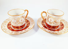 Load image into Gallery viewer, SOLD Lourdes Souvenir Coffee Cups by Fontanille et Marraud of Limoges France, Perfect Condition, Circa 1943