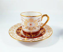 Load image into Gallery viewer, SOLD Lourdes Souvenir Coffee Cups by Fontanille et Marraud of Limoges France, Perfect Condition, Circa 1943