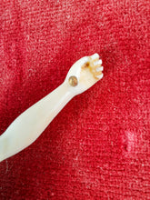 Load image into Gallery viewer, Dieppe Work Crucifix, Travail Dieppoise, Very Fine Bone Carved Corpus Christi 13 x 8 cm Mounted on velvet with Gilded Frame Circa 1830