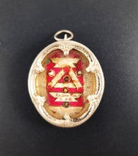 Load image into Gallery viewer, Silver Passion Reliquary of the Column of Flagellation of Jesus Christ Plus 5 Important Relics Circa 1800. Intact wax seal