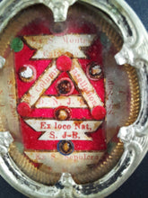Load image into Gallery viewer, Silver Passion Reliquary of the Column of Flagellation of Jesus Christ Plus 5 Important Relics Circa 1800. Intact wax seal