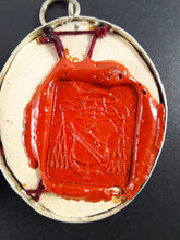Load image into Gallery viewer, Silver Passion Reliquary of the Column of Flagellation of Jesus Christ Plus 5 Important Relics Circa 1800. Intact wax seal