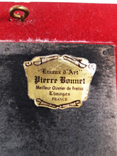 Load image into Gallery viewer, Limoges Enamel Of The Virgin Mary, by Pierre Bonnet Master Enameller Of France, French Religious Enamel From Limoges France circa 1930