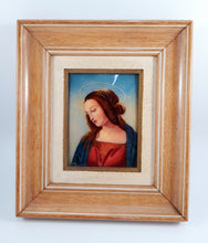 Laden Sie das Bild in den Galerie-Viewer, The Virgin Mary Enamel by Camille Faure Limoges Circa 1920