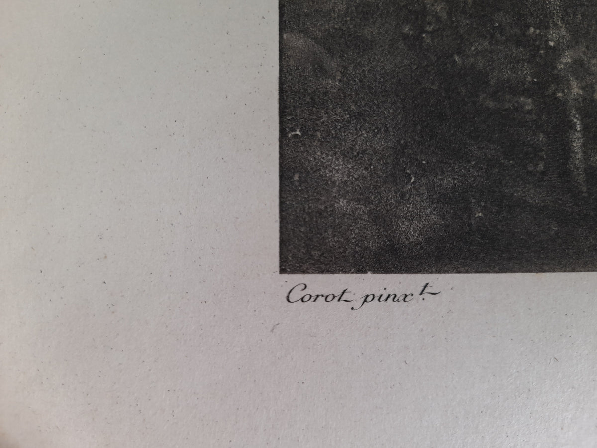 4 stampe d'arte Le Bon Marché su Lancret, Corot, Millet e Watteau, 33 × 28 cm
