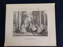 Charger l'image dans la galerie, Set of Four Original Fine Art Prints by Nicolas Lancret, Camille Corot, J.F. Millet and A. Watteau