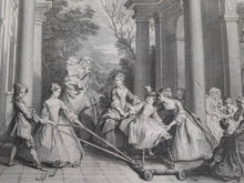 Charger l'image dans la galerie, Set of Four Original Fine Art Prints by Nicolas Lancret, Camille Corot, J.F. Millet and A. Watteau