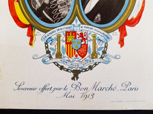 Load image into Gallery viewer, Souvenir Card Set from Le Bon Marche - Visits By Tsar Nicholas II in 1901 and 1902, King of Spain 1913 and Funeral of King Edward VII