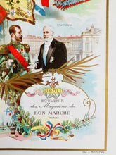 Load image into Gallery viewer, Souvenir Card Set from Le Bon Marche - Visits By Tsar Nicholas II in 1901 and 1902, King of Spain 1913 and Funeral of King Edward VII