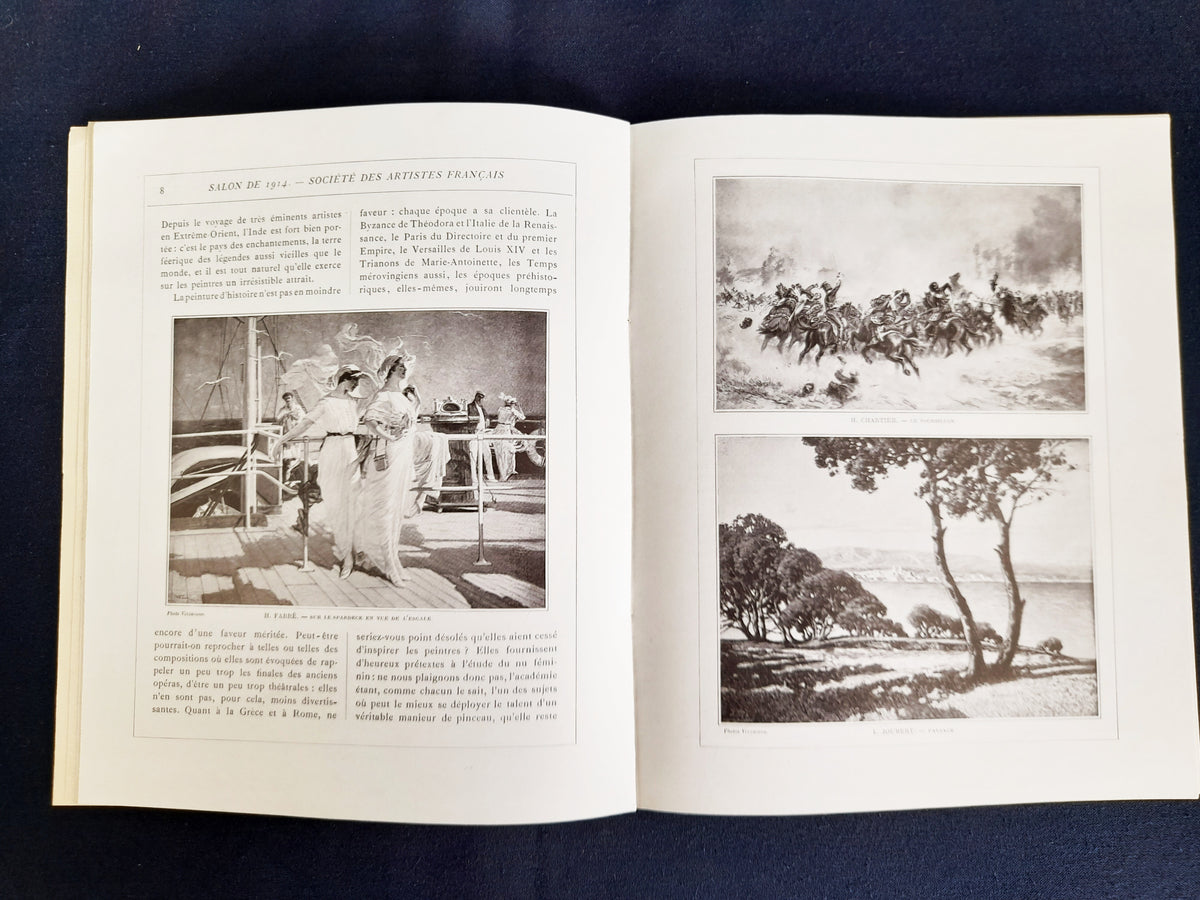 Catalogo del visitatore del Salon des Artistes Français del 1914, Le Bon Marché, rilegato in tela