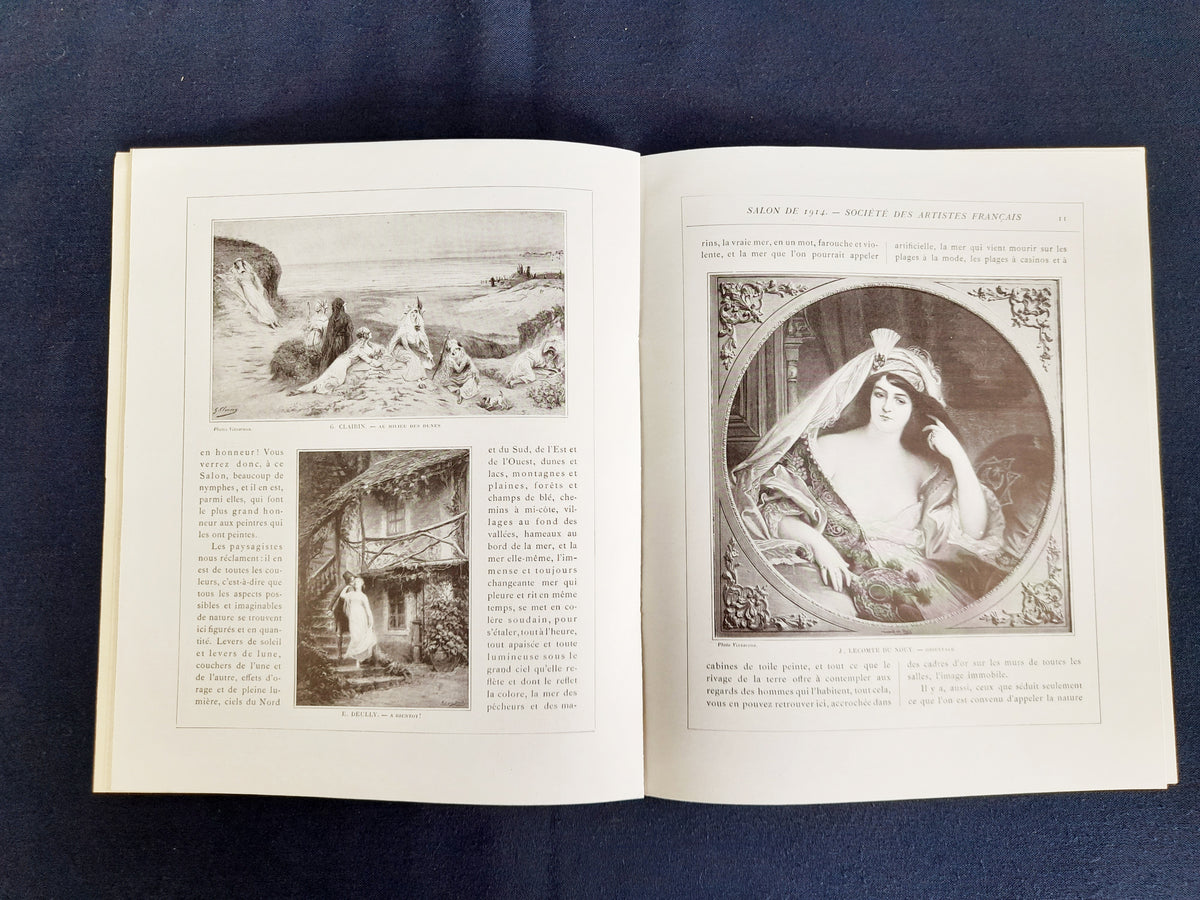 Catalogo del visitatore del Salon des Artistes Français del 1914, Le Bon Marché, rilegato in tela