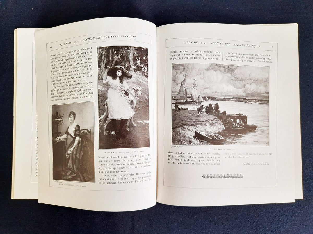 Catalogo del visitatore del Salon des Artistes Français del 1914, Le Bon Marché, rilegato in tela