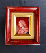 Laden Sie das Bild in den Galerie-Viewer, Virgin Mary Limoges Enamel by René Restoueix Master Enameller of France Circa 1955