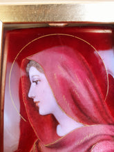 Laden Sie das Bild in den Galerie-Viewer, Virgin Mary Limoges Enamel by René Restoueix Master Enameller of France Circa 1955
