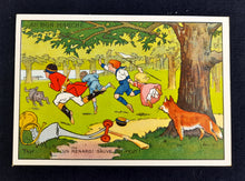 Load image into Gallery viewer, The Hunt - Complete Set of 6 Cards Designed and signed by Walter Thor Circa 1900