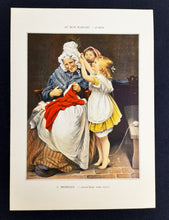 Laden Sie das Bild in den Galerie-Viewer, Au Bon Marche Publicity Cards - Set of 6 Chromolithographs of 19th Century Art- Excellent Condition