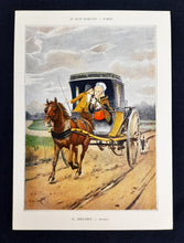 Laden Sie das Bild in den Galerie-Viewer, Au Bon Marche Publicity Cards - Set of 6 Chromolithographs of 19th Century Art- Excellent Condition