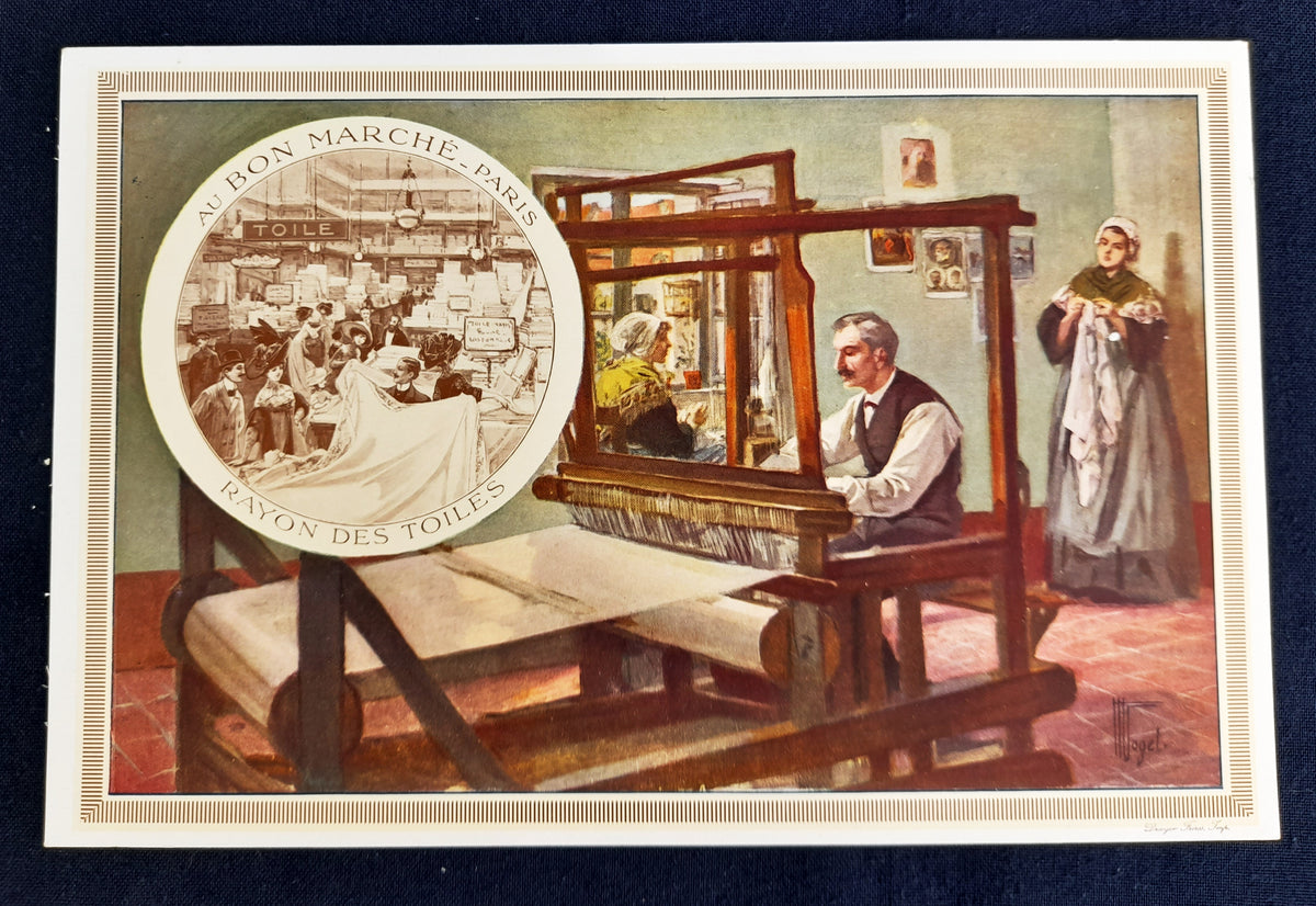 8张 Au Bon Marché 百货公司宣传卡，Dubillon 系列，约1900年