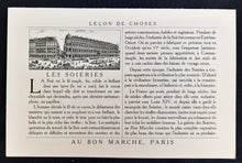 Load image into Gallery viewer, The Departments of Au Bon Marche - Set of 8 Publicity Cards - Excellent Condition Circa 1900