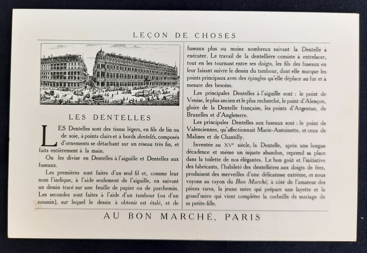 8张 Au Bon Marché 百货公司宣传卡，Dubillon 系列，约1900年