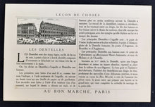 Load image into Gallery viewer, The Departments of Au Bon Marche - Set of 8 Publicity Cards - Excellent Condition Circa 1900